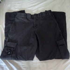 Black Cargo Jeans with Utilitarian Style
